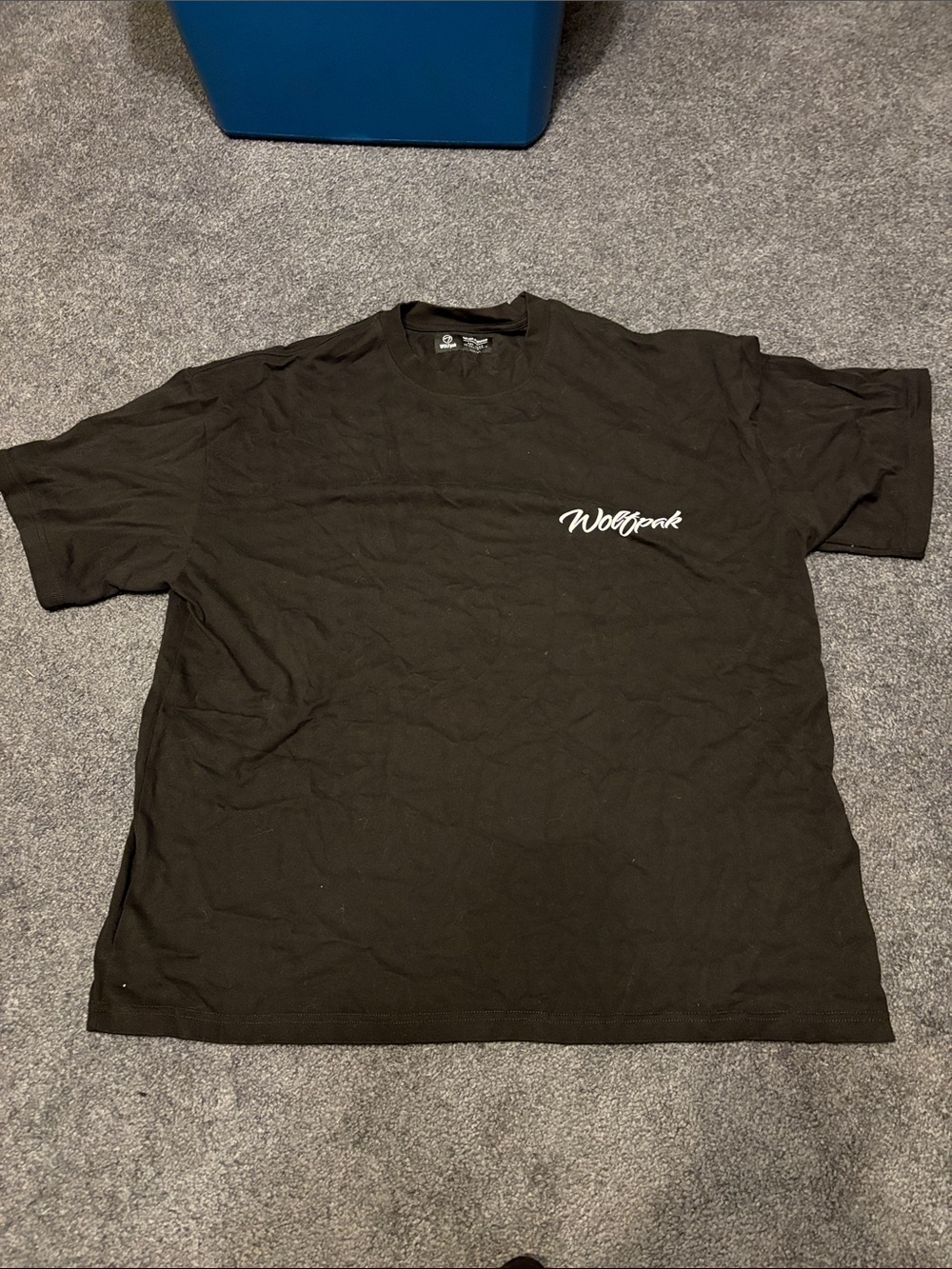Men's Black Crewneck Wolfpack Logo T-Shirt